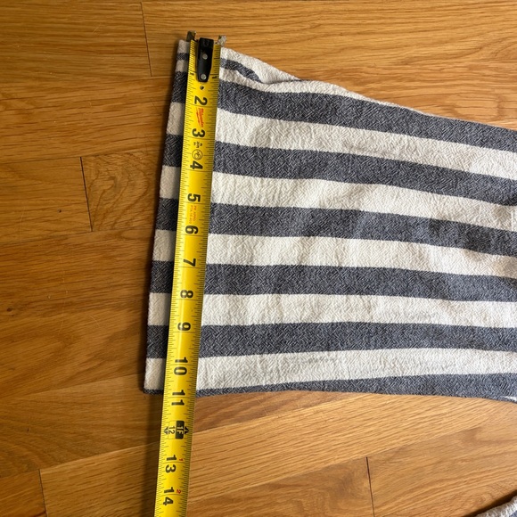 Birdwell Beach Britches Everyday Overalls Jumpsuit Striped Blue White Sz XL USA - Picture 15 of 15